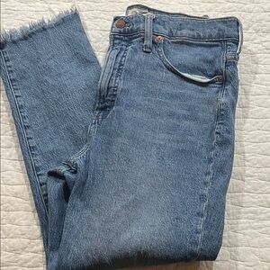 Madewell Straight Leg Blue Jeans